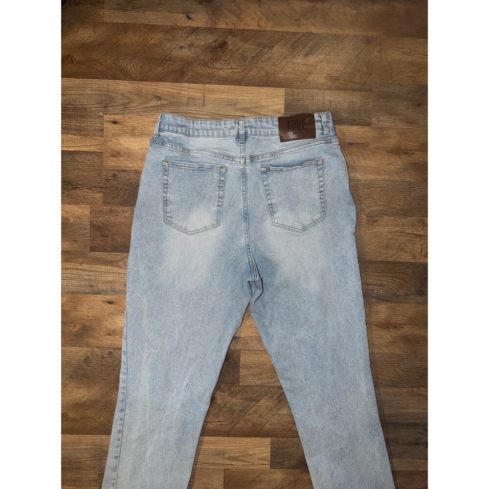 FRYE women’s high rise straight blue jeans - Picture 3 of 16